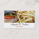 Search for burgers business cards Fast food