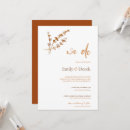 Search for orange fall wedding invitations Rustic