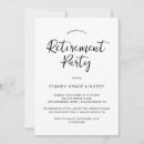Search for calligraphy farewell party invitations Black and white