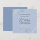 Search for blue and silver wedding invitations Simple