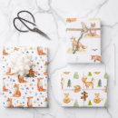 Search for red fox wrapping paper Woodland