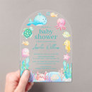 Search for under the sea baby shower invitations Whale