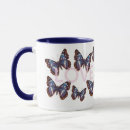 Search for love butterflies mugs Blue butterfly