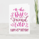 Search for 45th birthday cards Pink