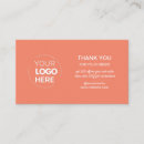 Search for salmon business cards Minimalist