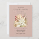 Search for floral botanical flowers orchid wedding invitations Pampas grass