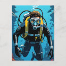 Search for diver postcards Scuba