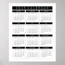Search for black and white calendar posters Simple