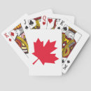 Search for maple leaf playing cards Canada