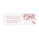 Search for cherry blossom return address labels weddings Floral