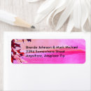 Search for abstract swirl return address labels Pink
