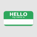 Search for green name tags Hello my name is