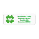 Search for leprechauns return address labels Lucky