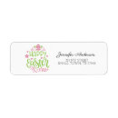Search for happy easter return address labels Pink