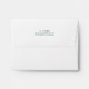 Search for dark green envelopes Return address