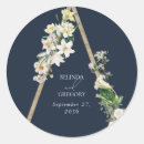 Search for bohemian floral wedding stickers Script calligraphy
