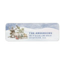 Search for snow sled return address labels Cute
