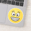 Search for grinning face stickers Yellow