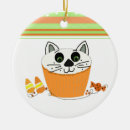 Search for orange cat christmas tree decorations Fun