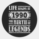 Search for 1990 stickers Birthday