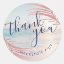 Search for beach thank you stickers Tropical