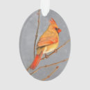 Search for female cardinal christmas tree decorations Portrait