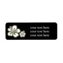 Search for hibiscus flowers return address labels Tropical