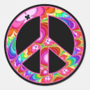 Search for groovy peace sign stickers Retro