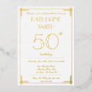 Search for gatsby birthday invitations Gold