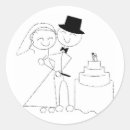 Search for bride and groom cartoon stickers Bridal