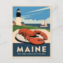 Search for seafood postcards Maine
