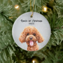 Search for apricot poodle christmas tree decorations Pets