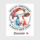 Search for happy cow stickers Merry christmas