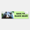Search for saves bumper stickers Black