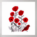 Search for red poppies posters Watercolor