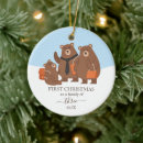 Search for family of three christmas tree decorations First time parents