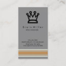 Search for crown business cards Simple