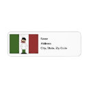 Search for italian return address labels Chef