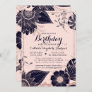 Search for rose gold glitter birthday invitations Elegant chic