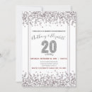 Search for silver anniversary invitations Glitter
