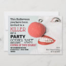 Search for clown halloween invitations Horror