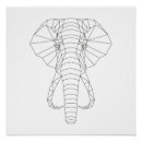 Search for black and white elephant art Modern