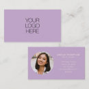 Search for lavender business cards Trendy