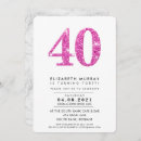 Search for stylish 40th birthday invitations Simple