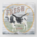 Search for cow clocks Vintage