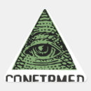 Search for humour triangle stickers Illuminati
