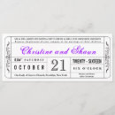 Search for ticket style invitations Floral