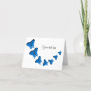 Search for butterfly note cards Blue