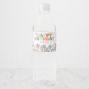 Search for birthday water bottle labels Girl