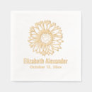 Search for sunflower wedding napkins Wildflowers